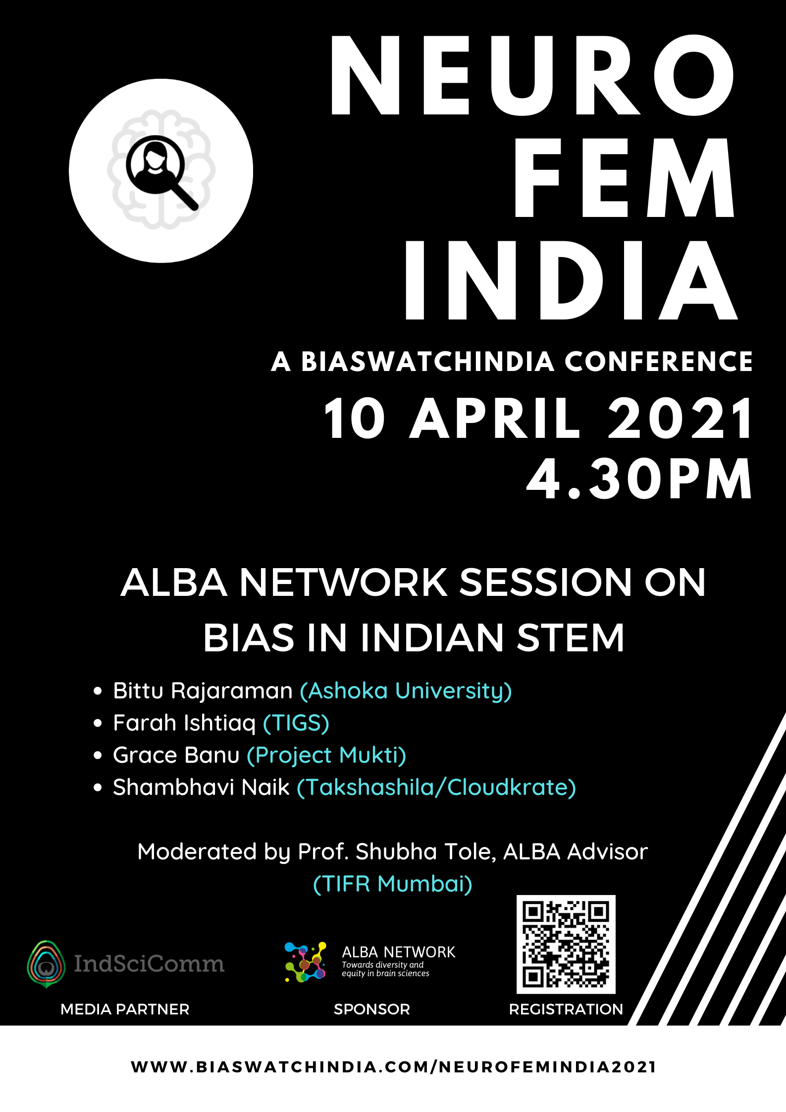 Poster ALBA Event at NeurofemIndia