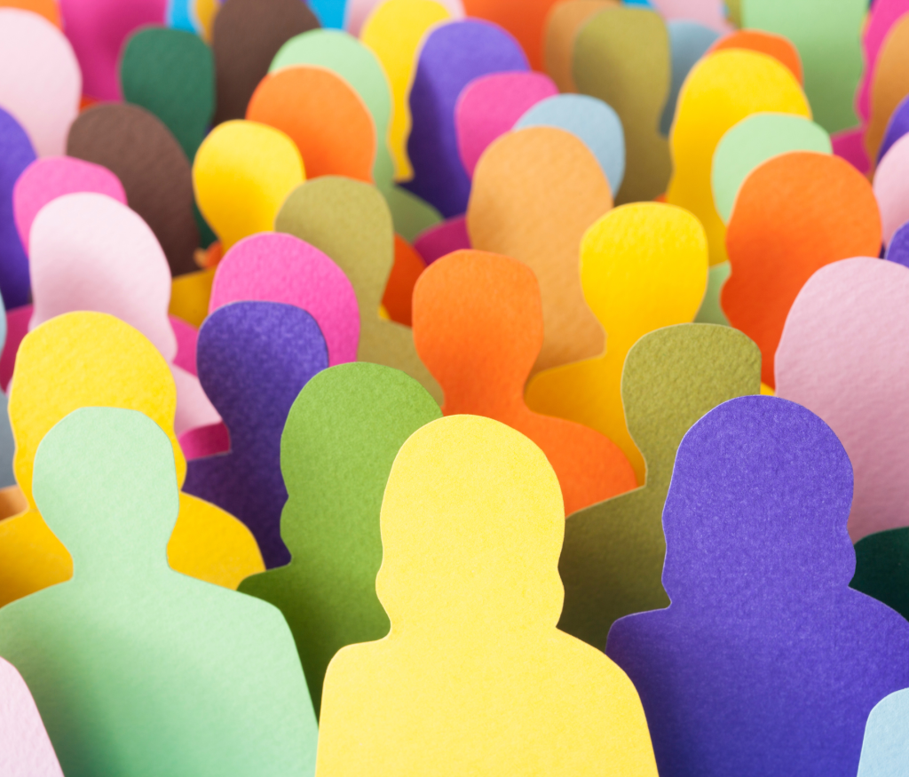 diverse crowd