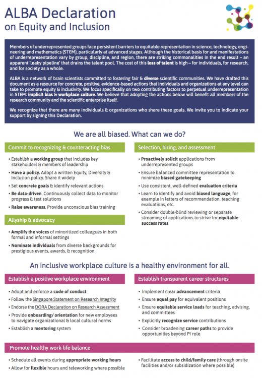 ALBA Declaration on Equity and Inclusion image